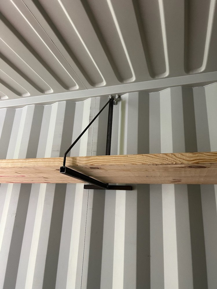 SHIPPING CONTAINER SHELF BRACKETS (1 PAIR)