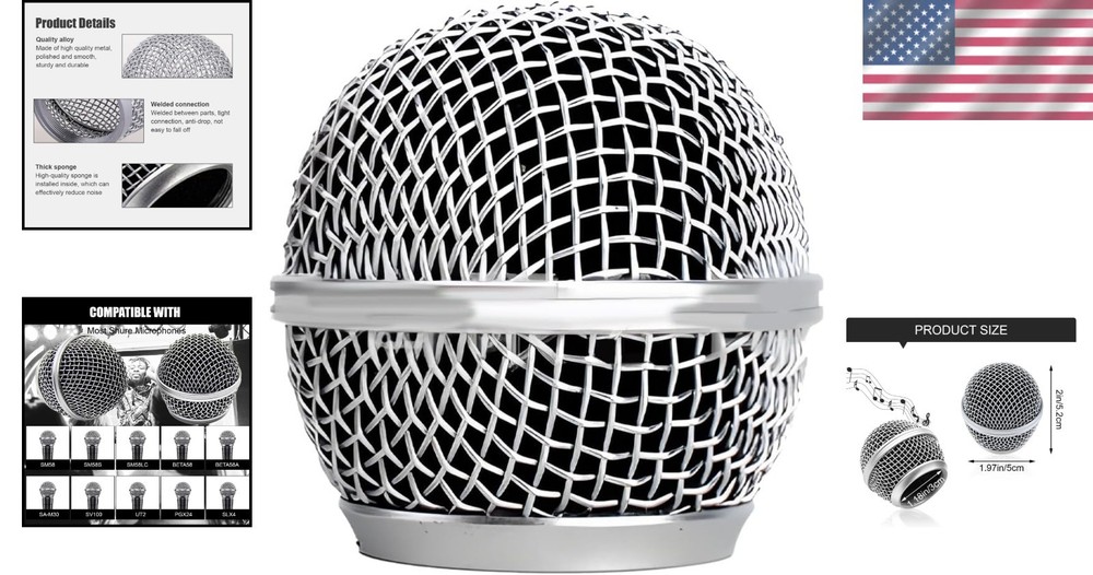 1 PCS Microphone Head Replacement for SM58 – Enhance Your Audio Experience