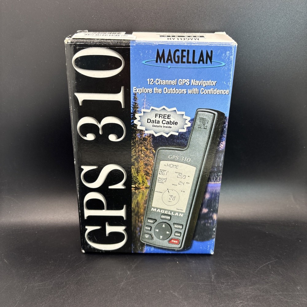 Magellan GPS 310 Handheld w Box and Some Paperwork Preowned Works