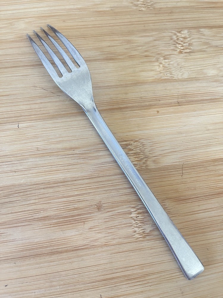 Stainless Japan DORIC Band Tip Vertical Bands Heel DINNER FORK 7.75"