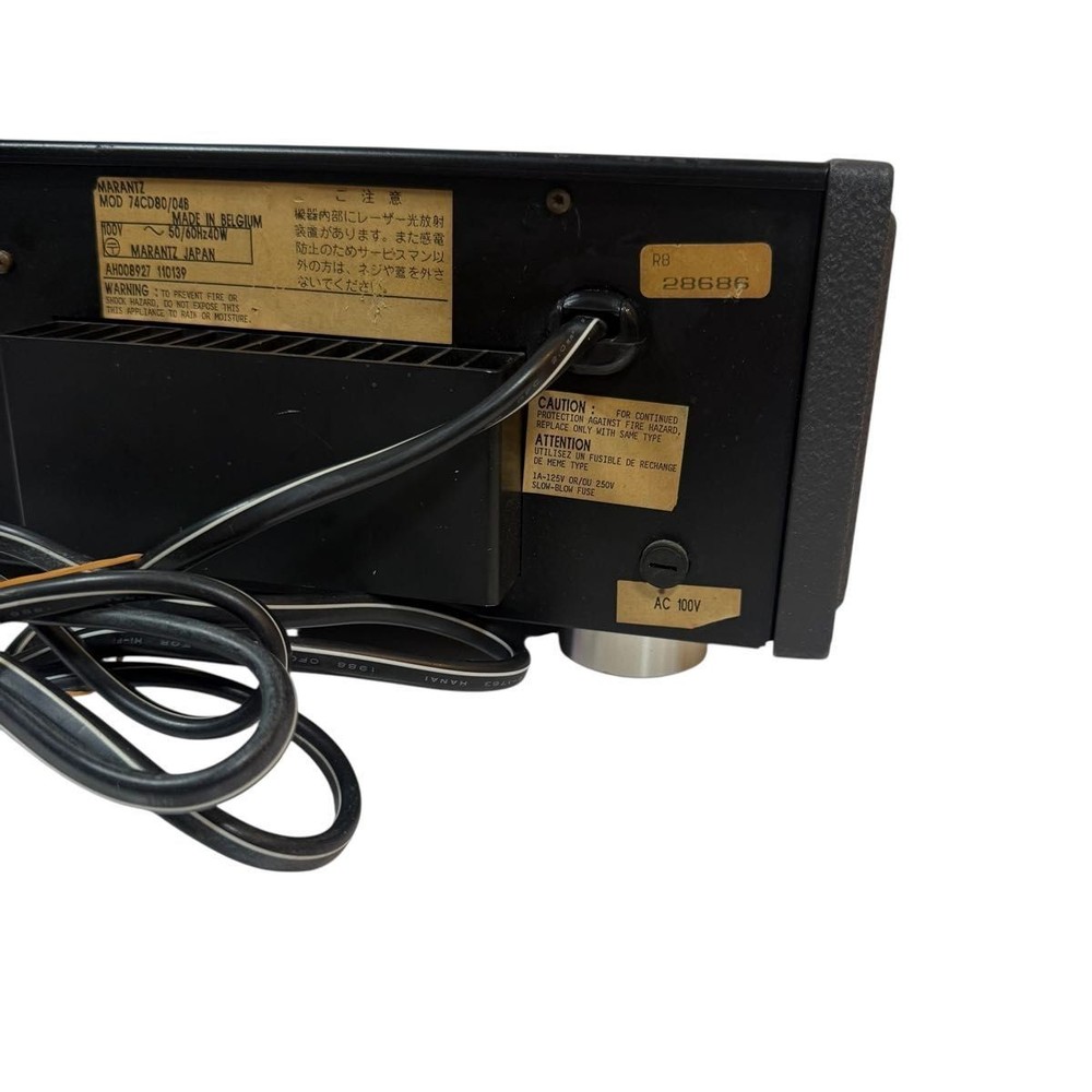 Marantz CD-80 CD Player Vintage Audio Tested