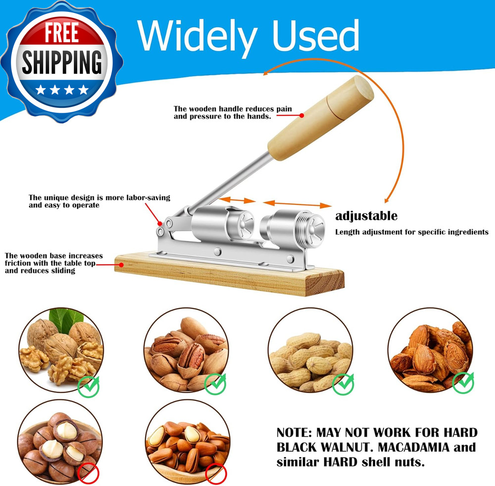 Nutcrackers for Nuts Nut Crackers for Pecans Heavy Duty Nut Cracking Tools...