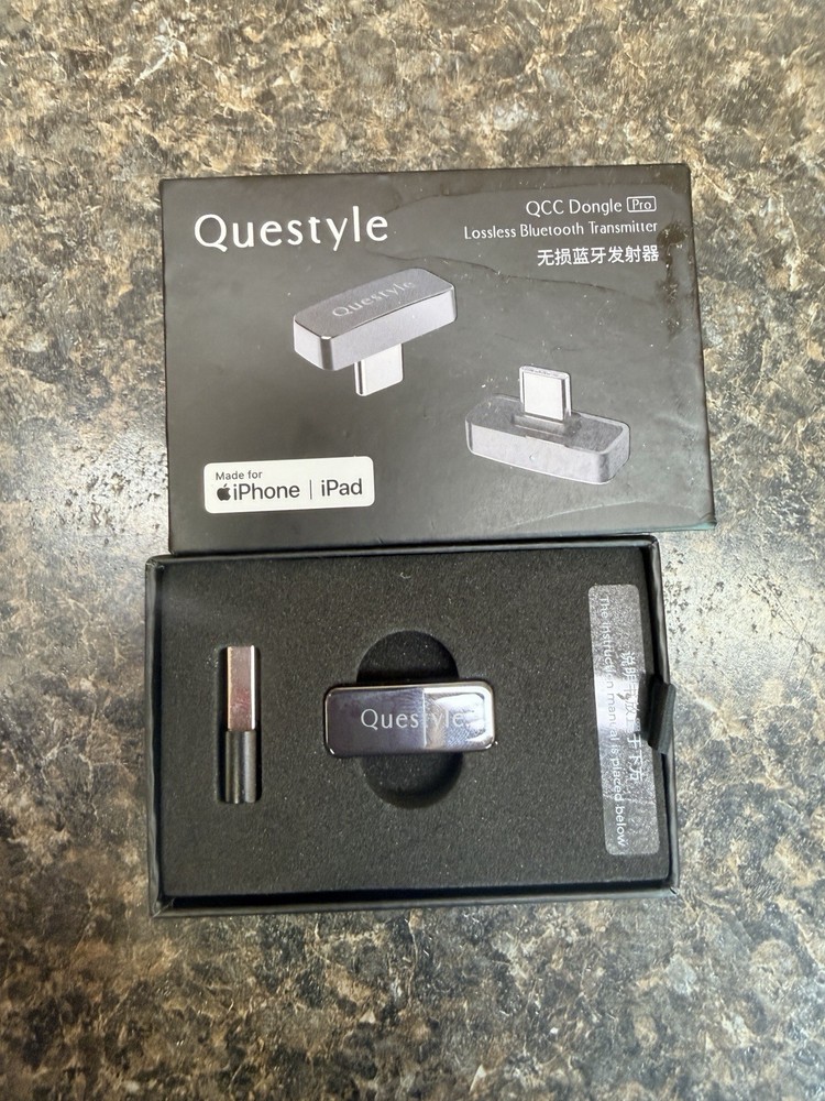 Questyle QCC Dongle Pro Lossless Bluetooth Audio Transmitter for iPhone iPad PS…