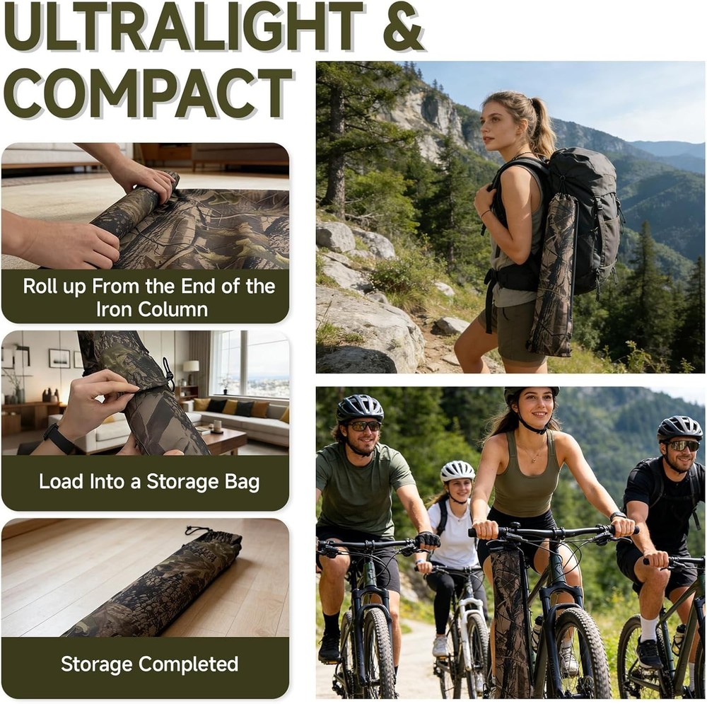 Low Down Hunting Seat - Silent Portable Folding Tree Seat, Adjusta...