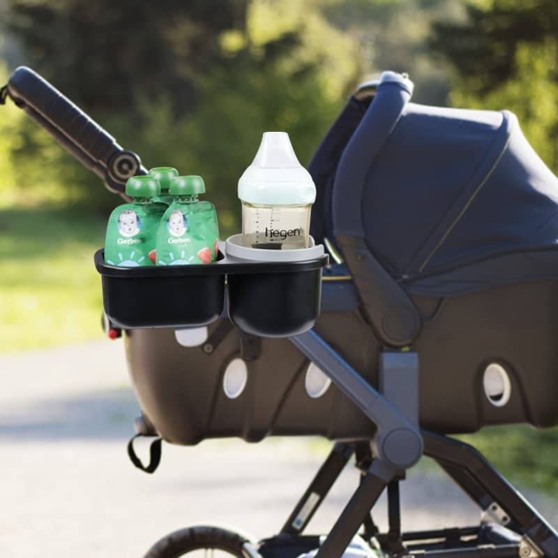 Universal Snack Tray for Stroller with Stroller Cup Holder, Universal Strolle...