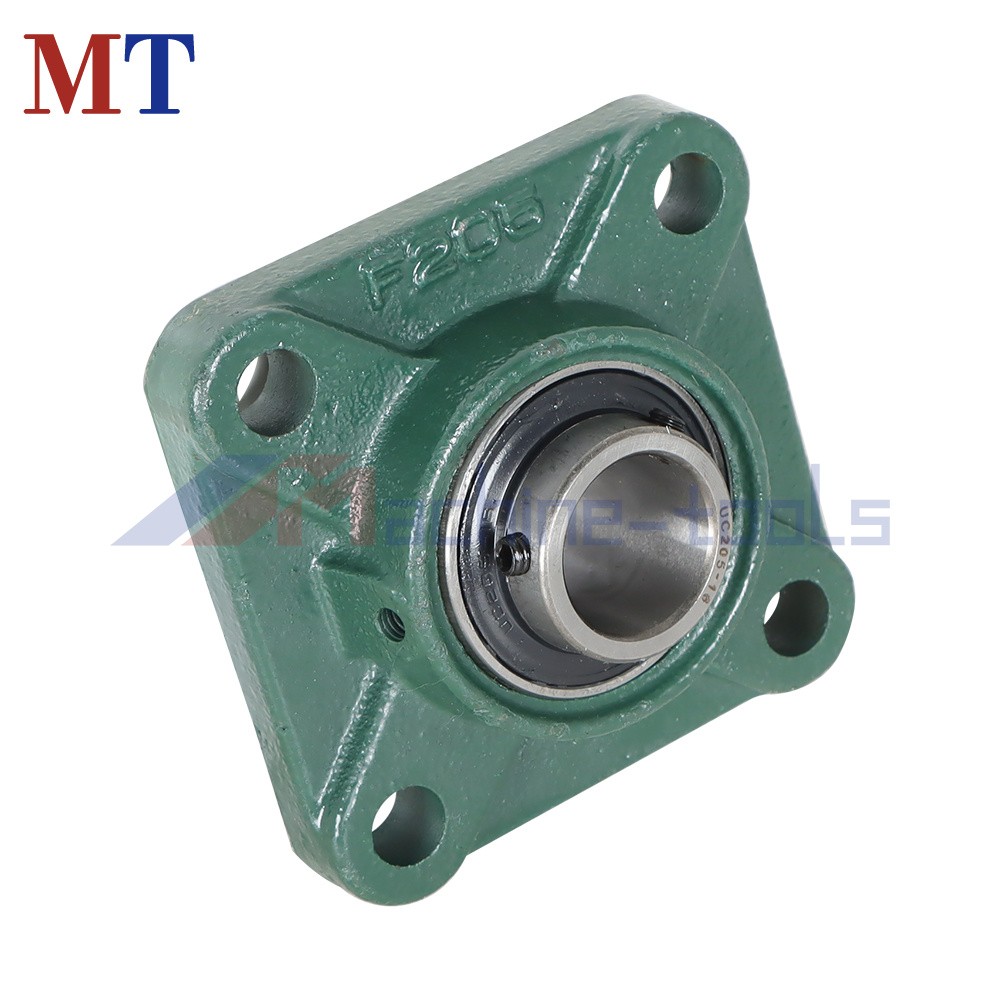 10 Pack UCF205-16 Pillow Block Flange Bearing 1" Bore 4 Bolt Solid Base