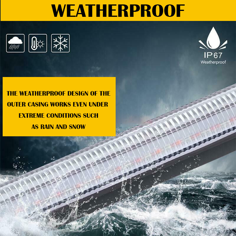 2pcs DRL Headlight Strip LED Light Daytime Running Sequential Turn Signal Lamp