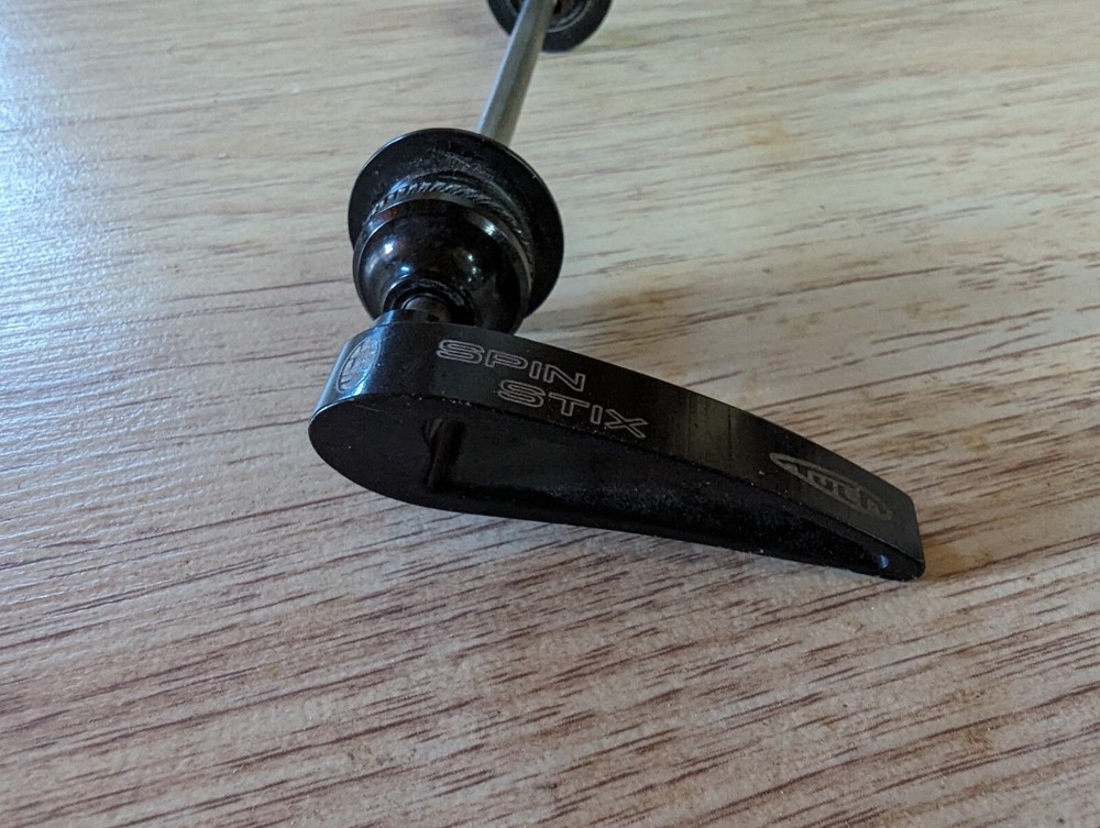 USE Spin Stix Titanium Blue Anodized Front Skewer Vintage Lightweight