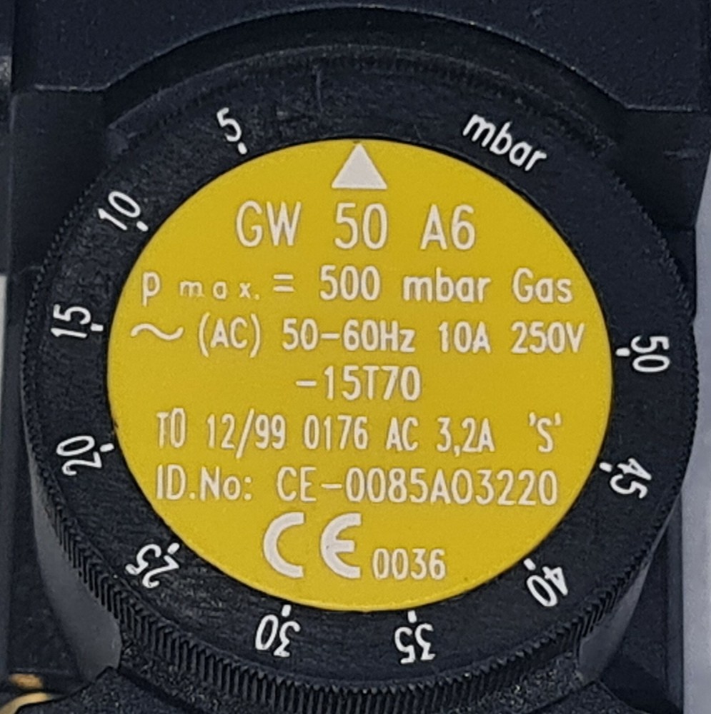 DUNGS GW 50 A6 PRESSURE SWITCH IP54