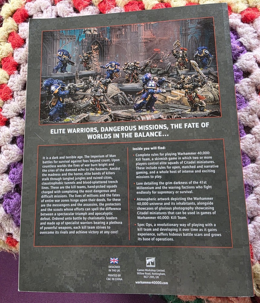 Warhammer 40k Kill Team Elites & Core book softcover book x 2