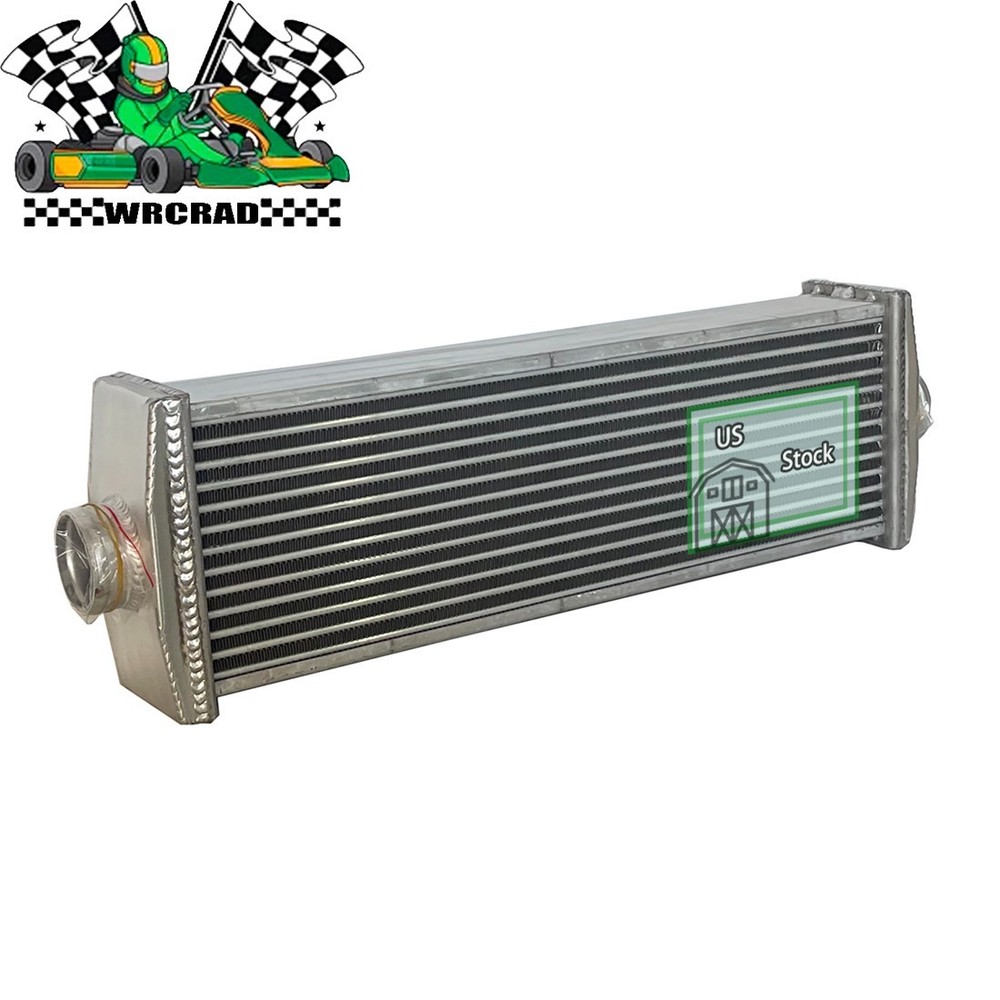Universal Full Aluminum Performance Intercooler Fit J-Line Silver 2-Rows