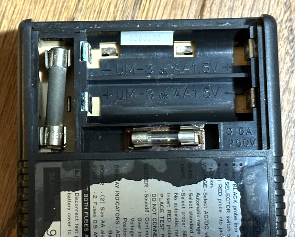 VTG Blue Point Tools Digital Tester Electrical Unit Multimeter Case Leads