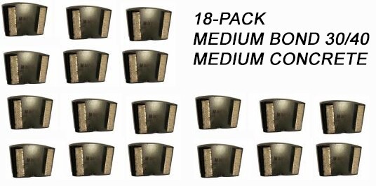 18-pack! HTC Compatible Diamond Grinding Disc For Medium-Soft Surface, 30/40