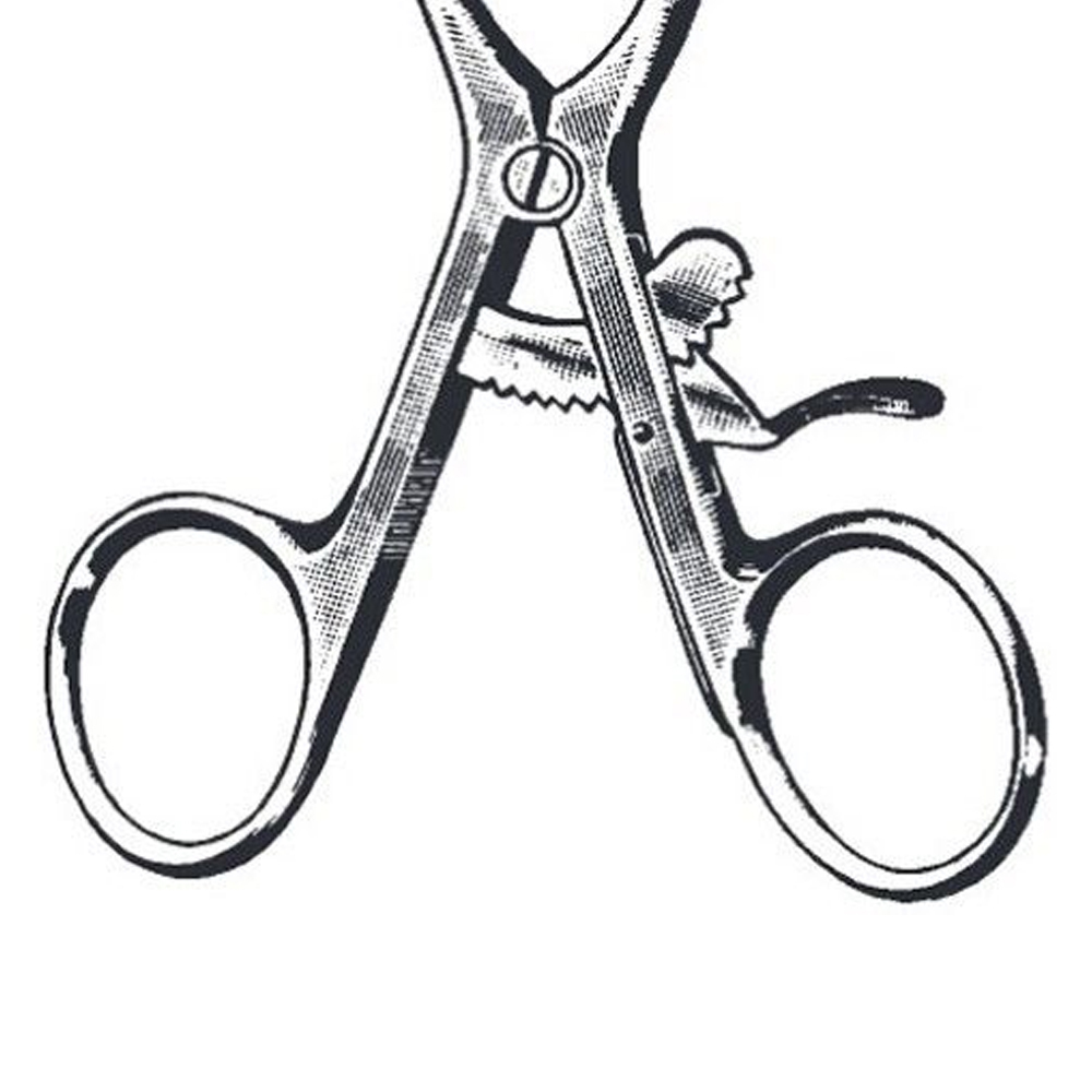 BECKMAN-Weitlaner Retractor 6" 3x4 SHARP Hinged Blade Stainless German Grade