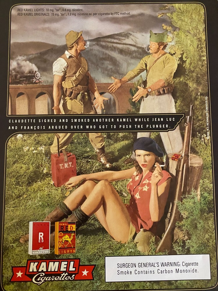 Kamel Cigarettes, Full Page Vintage Print Ad