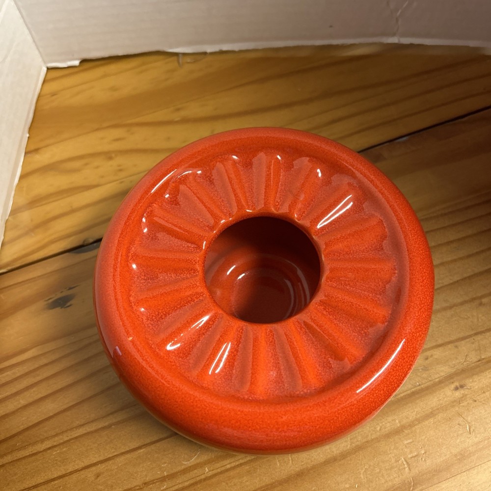 WAECHTERSBACH RED COFFEE POT with WARMING BASE