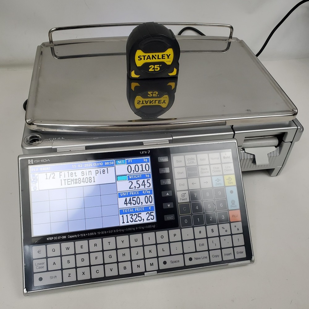 Ishida Uni-7 Computing Retail Scale with Printer