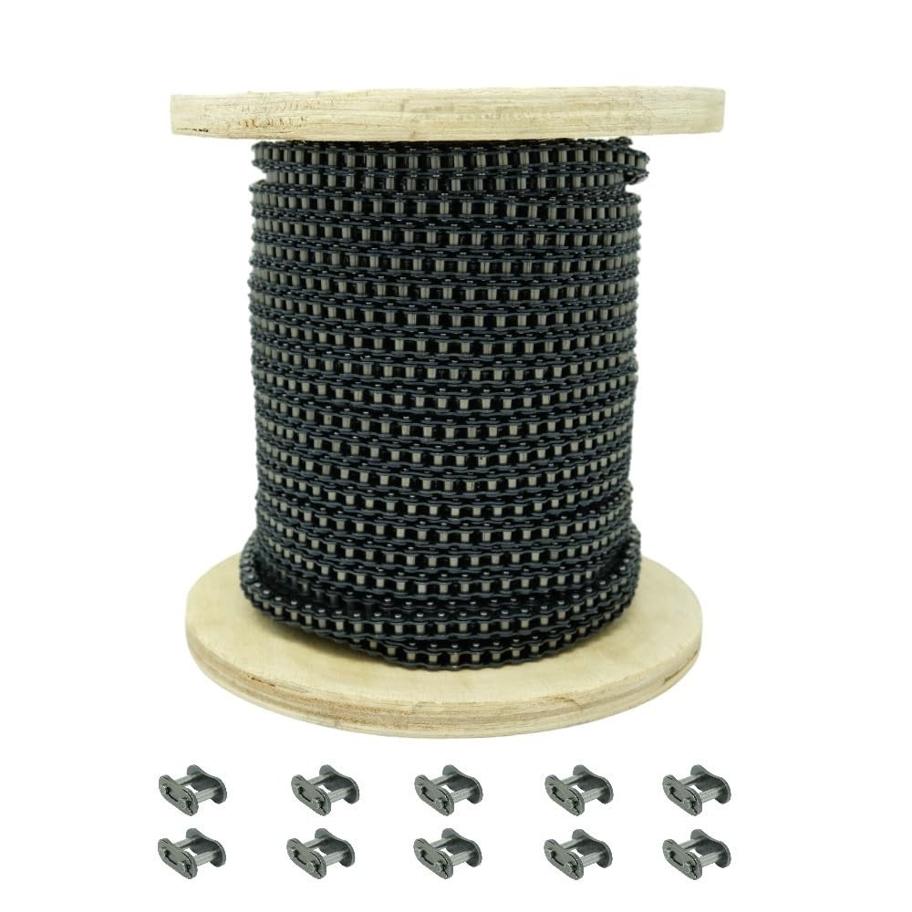 #25 Roller Chain 100 Feet plus 10 Connecting Links