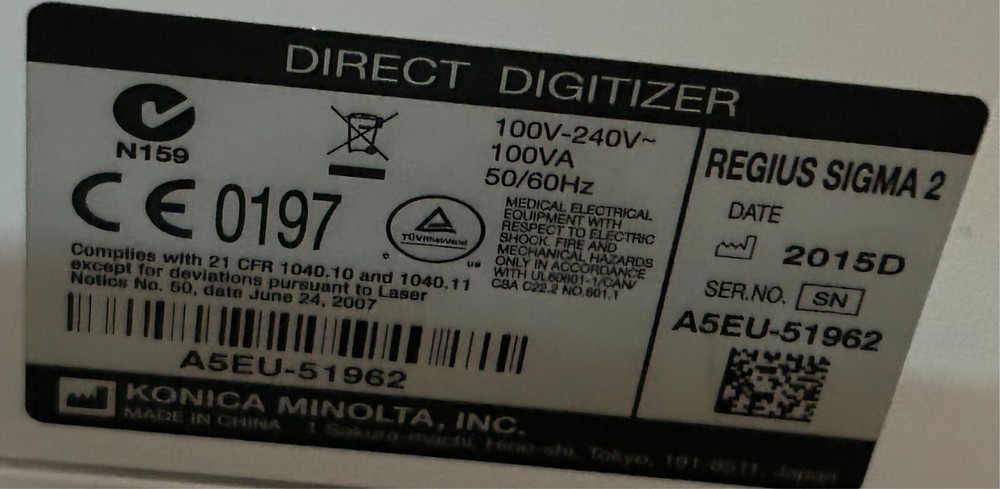 Konica Sigma 2 CR Reader