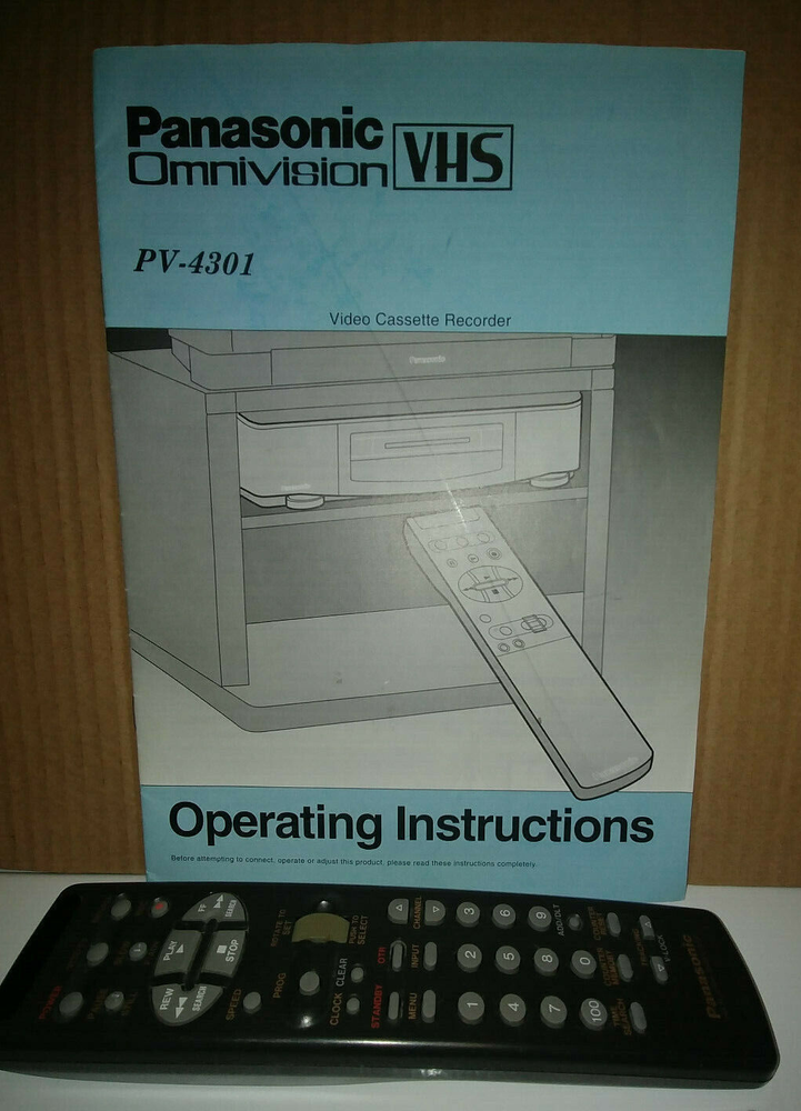 Panasonic PV-4301 manual and remote
