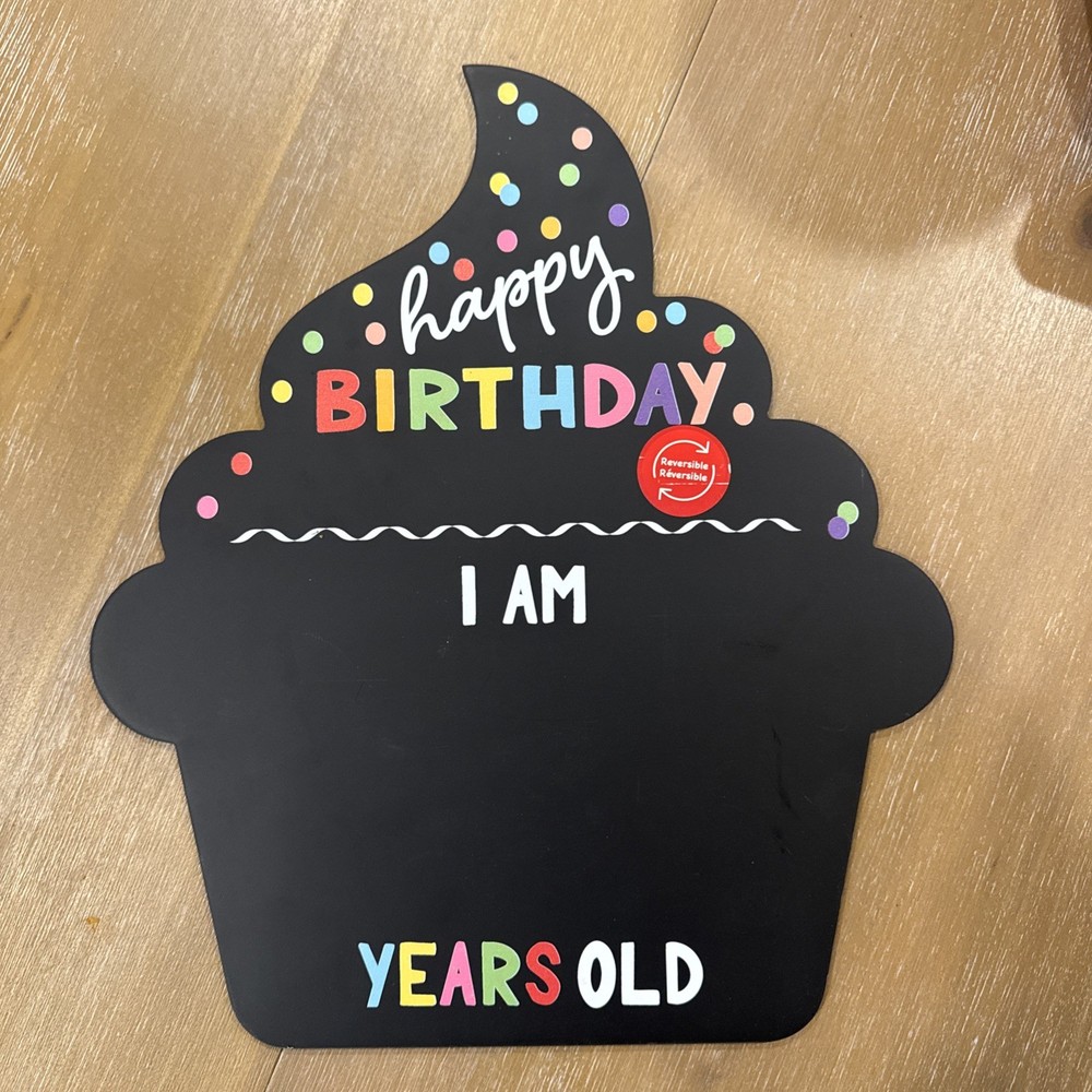happy birthday chalkboard