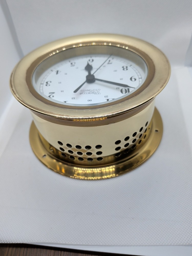Vintage Weems & Plath Quartz Ship Bell Clock West Germany Working