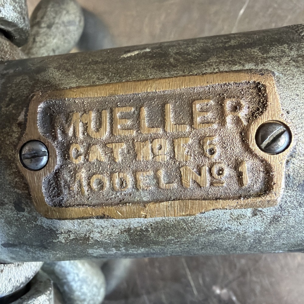 Mueller Drilling Machine Cat No E6 Model No 1