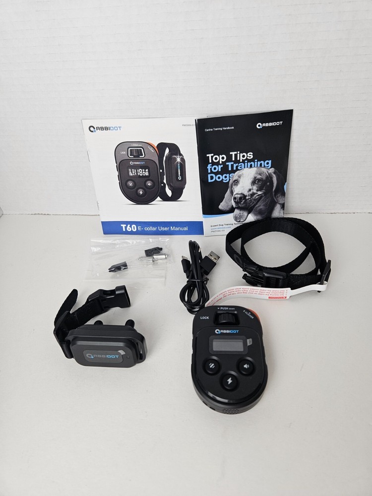 Abbidot T60 E-Collar for Training 5 Training Modes Black