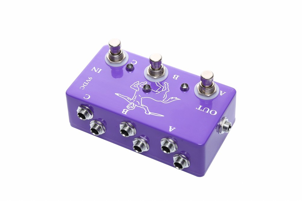 3-Loop Guitar Pedal Switch Board with True Bypass Channel Selection