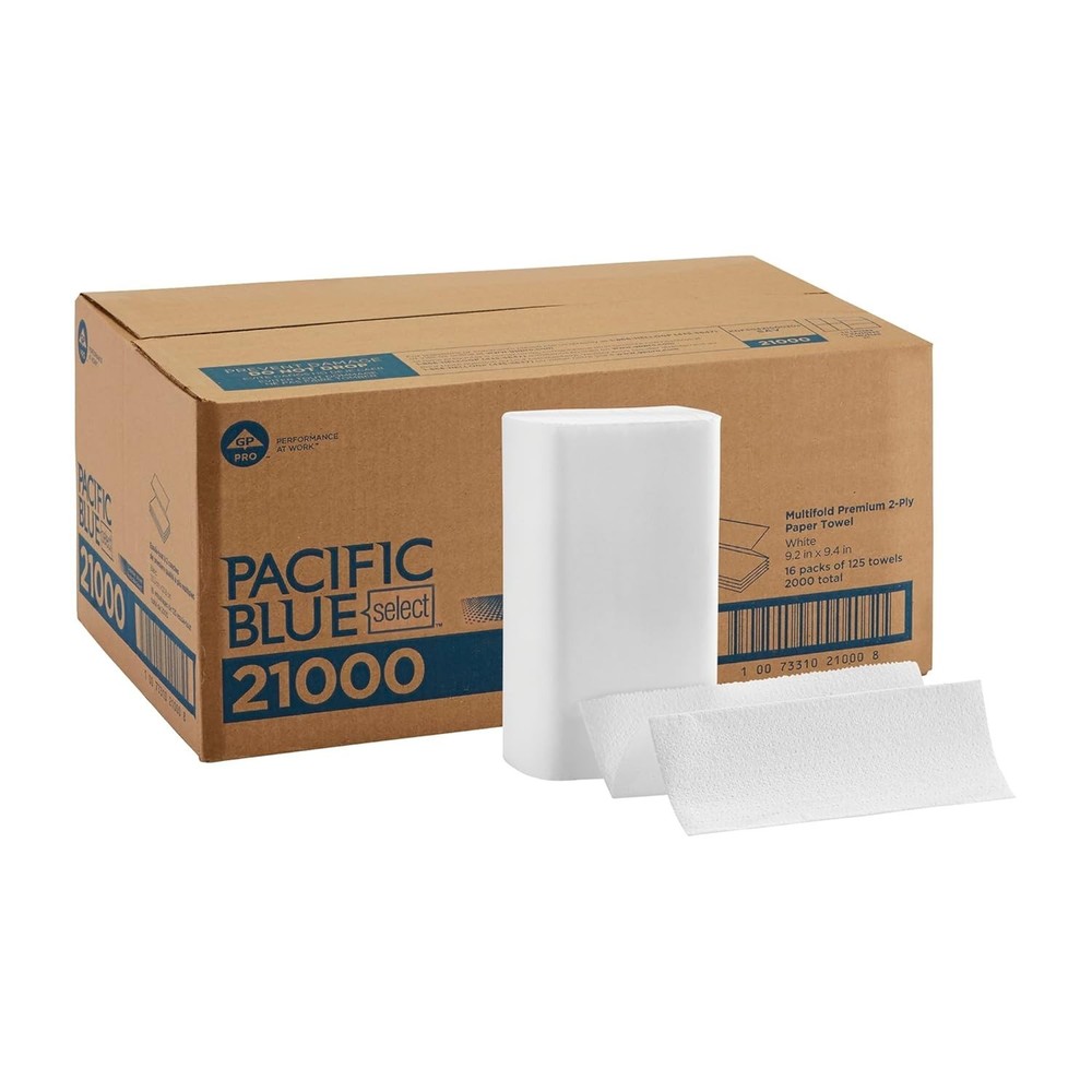 Pacific Blue Select 2-Ply Multifold Paper Towels - Bulk 2000 Sheets
