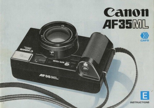 Canon AF35ML Instruction Manual