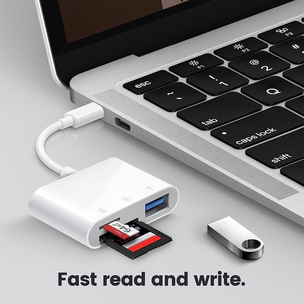 USB C Memory Card Reader Adapter High Speed Hub For MacBook iMac iPhone Android
