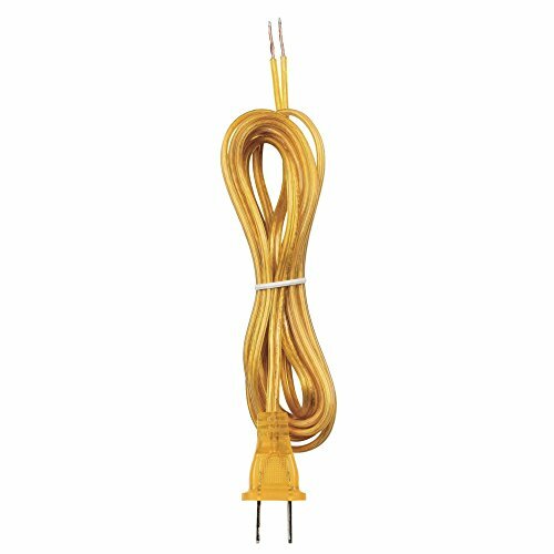 Westinghouse Lighting 7010500 8-foot Gold Cord Set, Polarized Plug