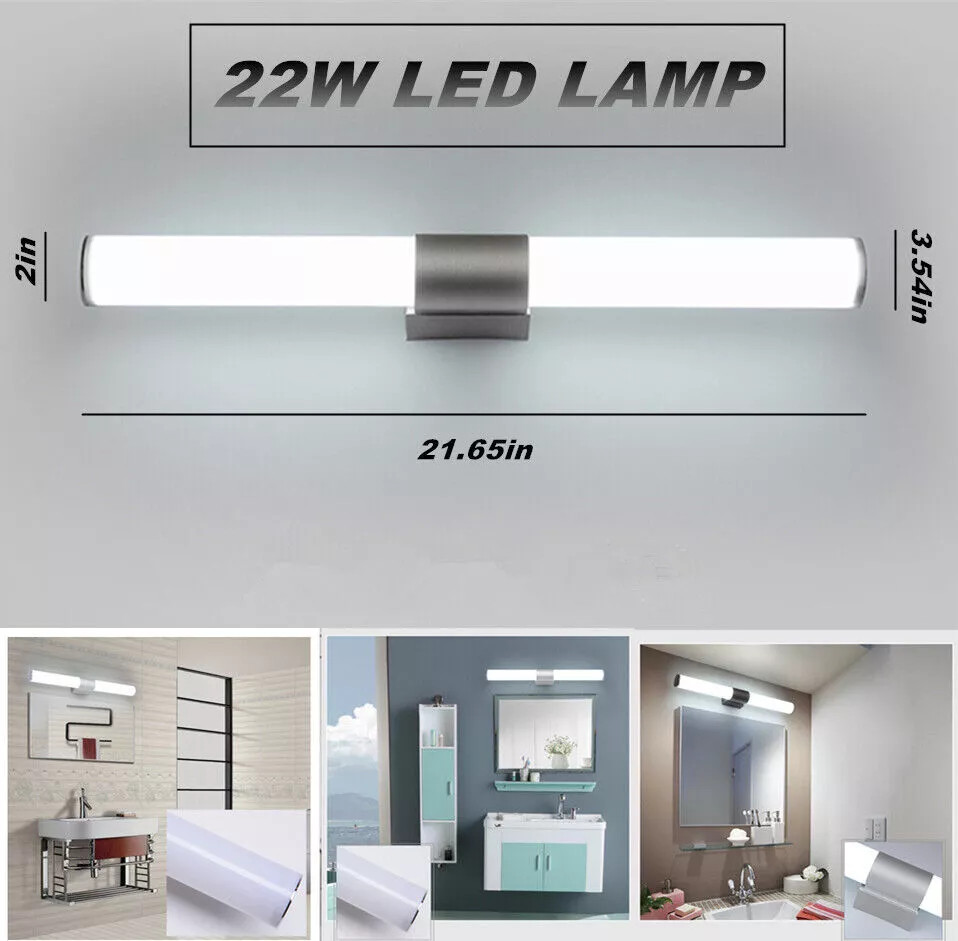 LED Bathroom Vanity Wall Light Modern Bath Light Bar Mirror Front Lamp US Ship