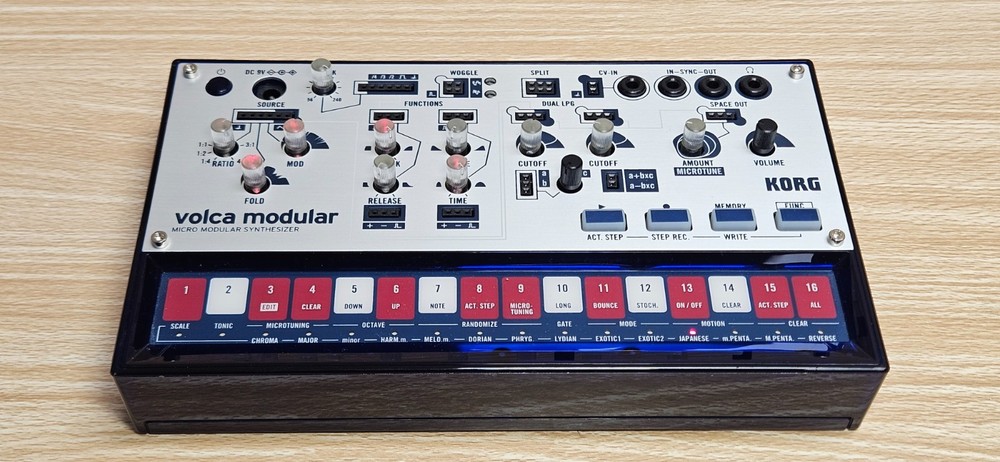 Korg Volca Semi Modular Analog Synthesizer Module with Angled Desktop Stand