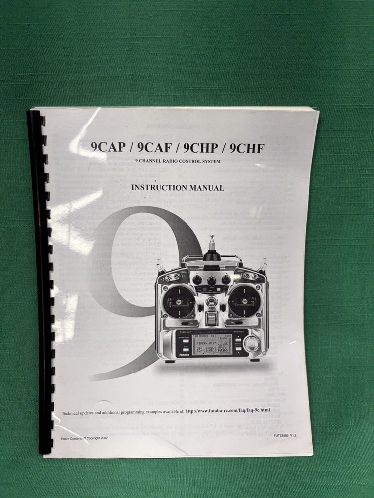 Futaba T9CAP PCM1024 Computerized Airplane System Transmitter with Manual