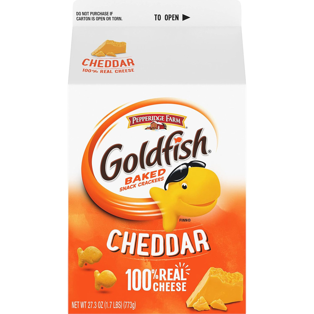 Cheddar Cheese Crackers, 27.3 Oz Carton