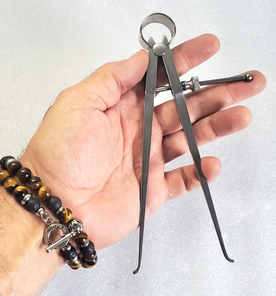 STARRETT 74A Fay Spring Type Inside Caliper 6" Range Solid Nut - USA NICE