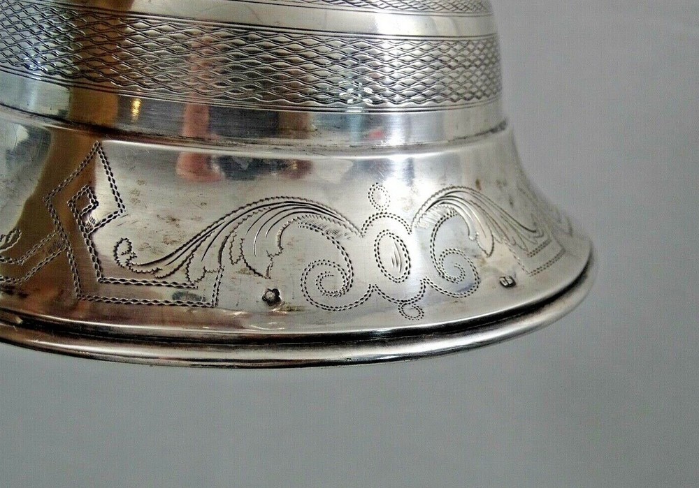 FINE ANTIQUE AUSTRIAN SILVER CANDLESTICK Hungarian sterling