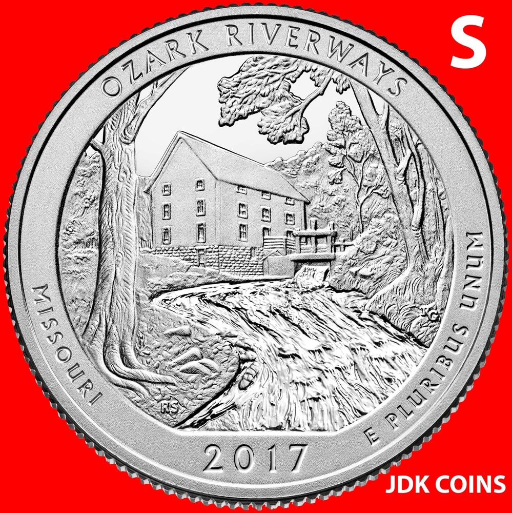 2017-S OZARK SCENIC RIVERWAYS (MO) QUARTER UNCIRCULATED FROM ROLL