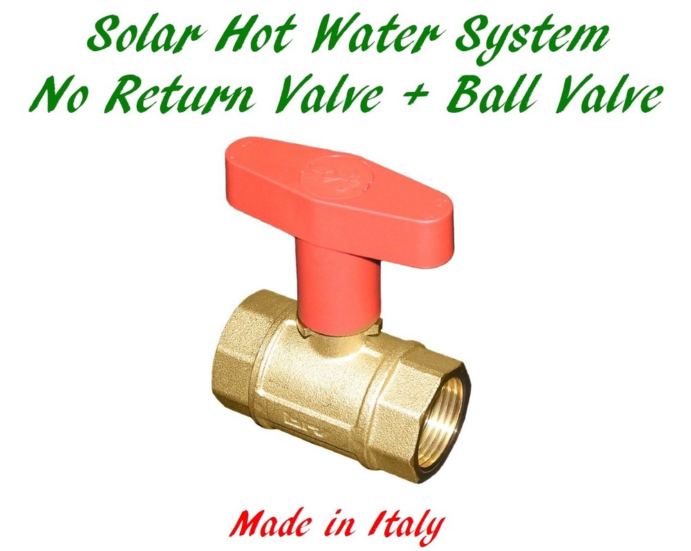 Solar Hot Water Ball Valve Non-return Valve in one