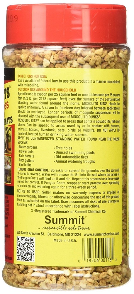 Summit 116-12 Quick Kill Mosquito Bits, 8-Ounce