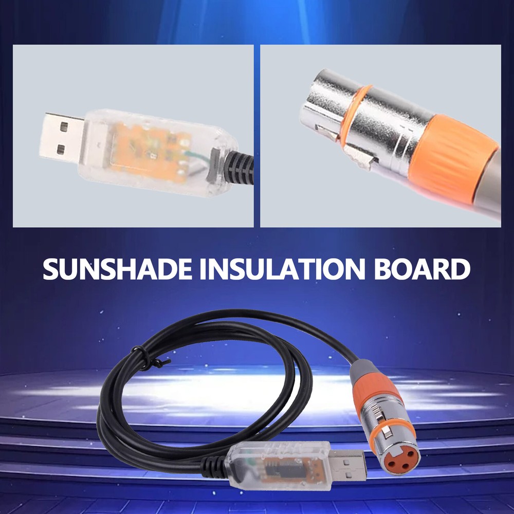 USB to DMX Interface Adapter Cable Stage Light PC DMX512 ControllerDimmer DMX S4