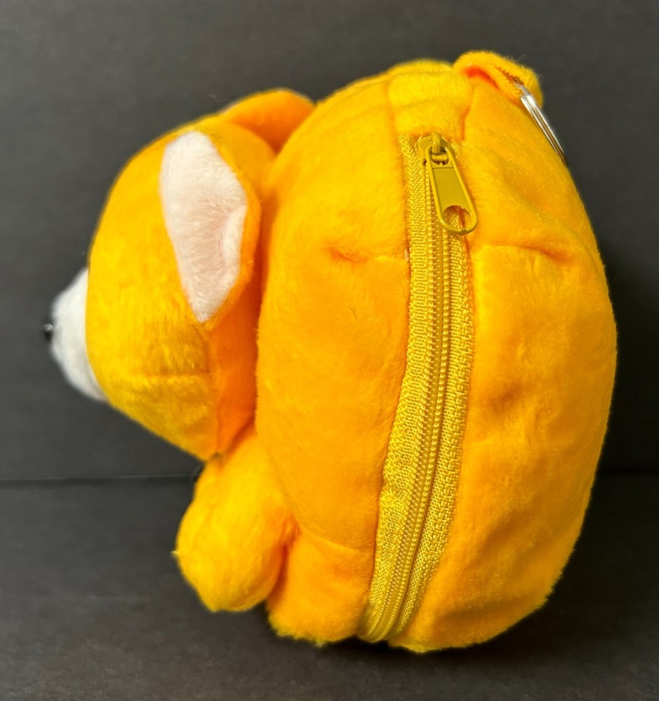 Hamburger Bear Monkey CD DVD Zipper Storage Case Disc Holder Plush Stuffed Toy