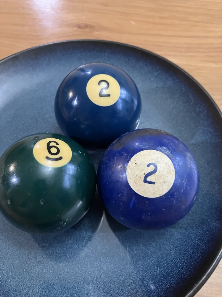 Old Pool Balls, Set Of 3