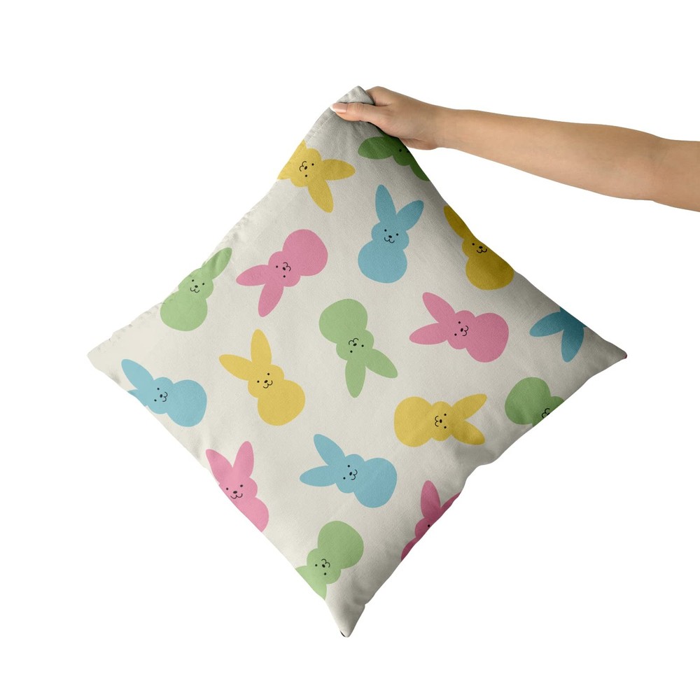 Spring Easter Pillow Covers 18x18 Set of 18" x (Pack 2), Bunny