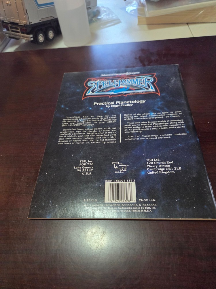 Advanced Dungeons & Dragons 2nd Edition Spelljammer Practical Planetology, Nice!