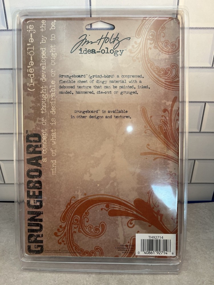 Tim Holtz Idea-ology 10 Sheets Basic Dots Grunge Board New