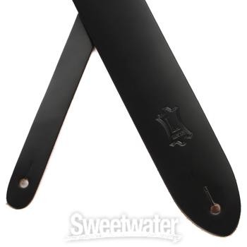 Levy's M12 Chrome-Tan Leather Guitar Strap - Black