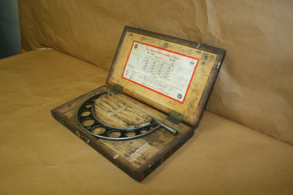 The Starrett Micrometer Caliper #224 Set B Range 6"-9"